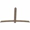 Ekena Millwork Bellingham Smooth Timber Gable Bracket, Douglas Fir, 84"W x 56"H x 1 1/2"D x 5 1/2"F, 16/12 Pitch GBW084X56X0206BEL00SDF - alternate 2